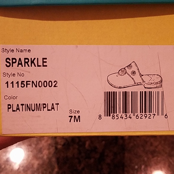 Jack Rogers Sparkle Platinum and Gold Sandals - Picture 7 of 7